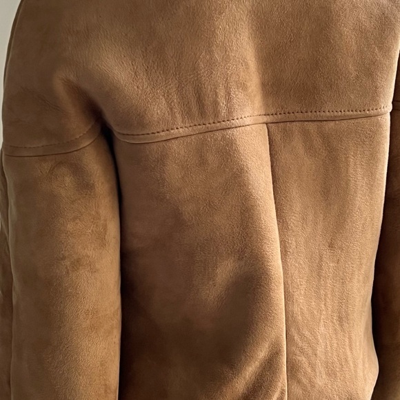 Sawyer of Napa Vintage Women's Suede Shearling Wool Bomber Made in USA Size 8 - Picture 8 of 16